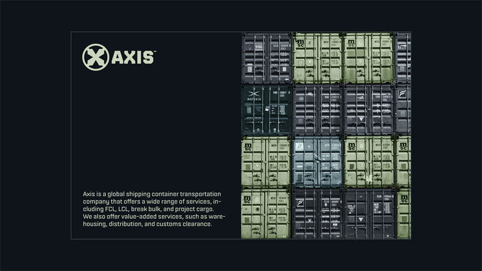 集裝箱品牌 AXIS 品牌形象設(shè)計