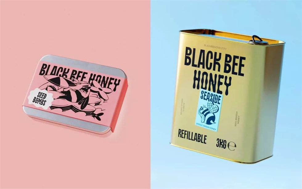 BLACK BEE HONEY蜂蜜包裝設(shè)計(jì)